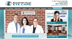Desktop Screenshot of blackstonevalleyeyecare.com