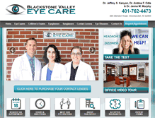 Tablet Screenshot of blackstonevalleyeyecare.com